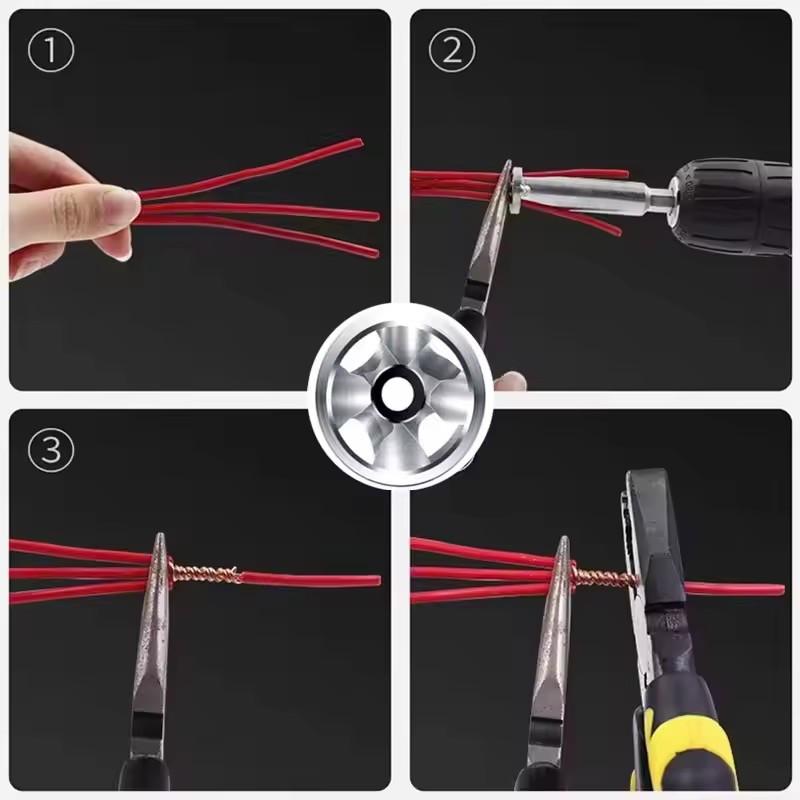 Automatic Wire Stripper Twisted Wire Tool Cable Peeling Twisting Connector Electrician Artifact Connector Hand Tools Multitool