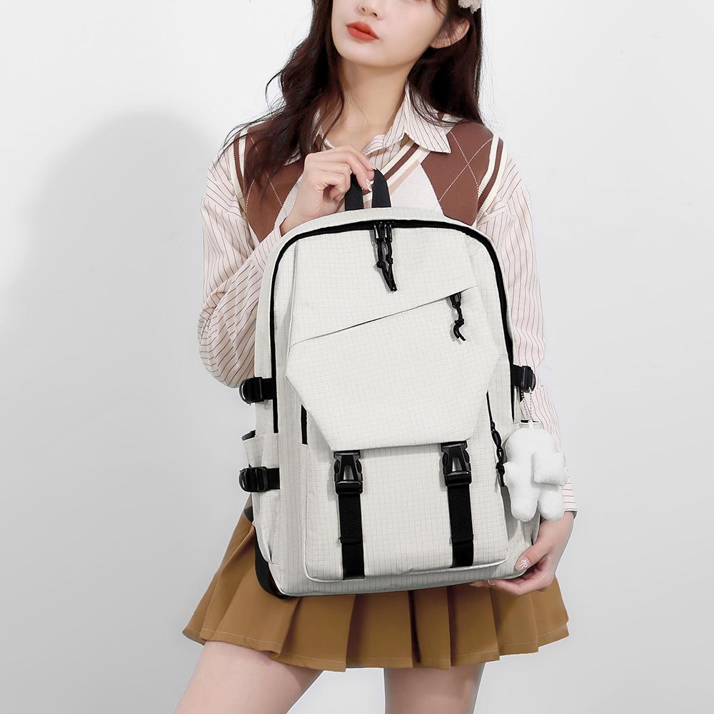 Backpack Trend Backpack Simple Couple Backpack Junior High School Student College Student School Bag Fashion Large Capacity