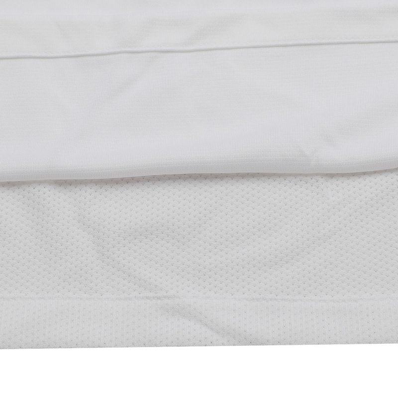 Nike T Shirts Men's White V Neck Moderate Straight Fit AT5871-100