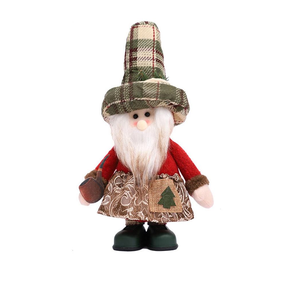 Plush Doll Stuffed Christmas Figurine Ornament Cute Kids Adults Versatile Home Decoration Festival Toy For  Decor, Snowman