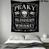 Peaky Blinders Wall Tapestry Aesthetic Wall Hanging Printed Fabric Blanket Decorative Tapestries for Bedroom Living Room Home Decor