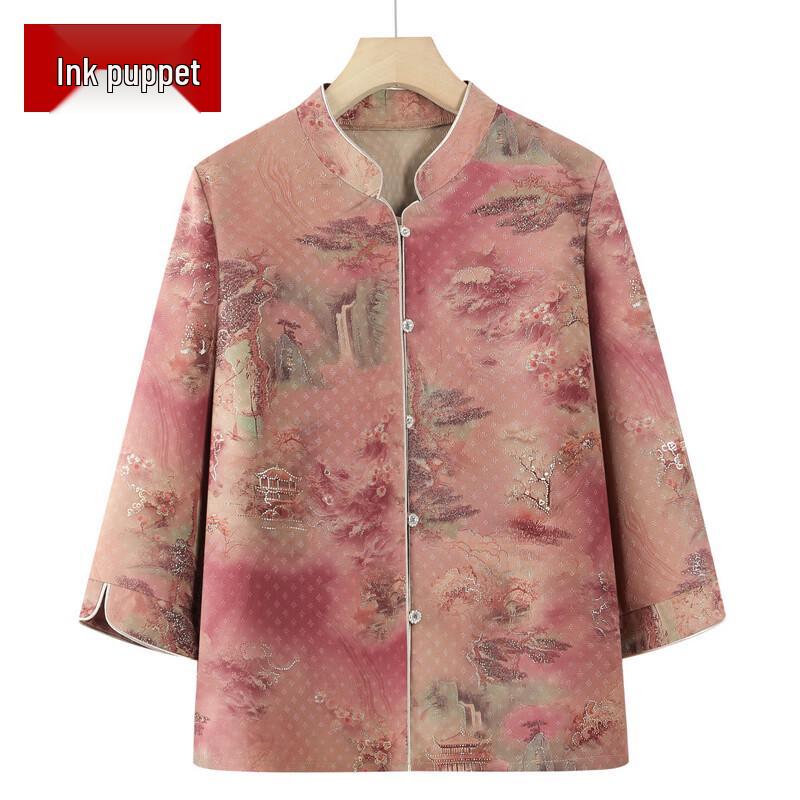 Moou Women s Plus Size Floral Button-Up Blouse 2XL