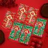6Pcs Paper 2026 New Year Red Envelope Traditional Red Pocket Gift Bags  Marriage Celebration
