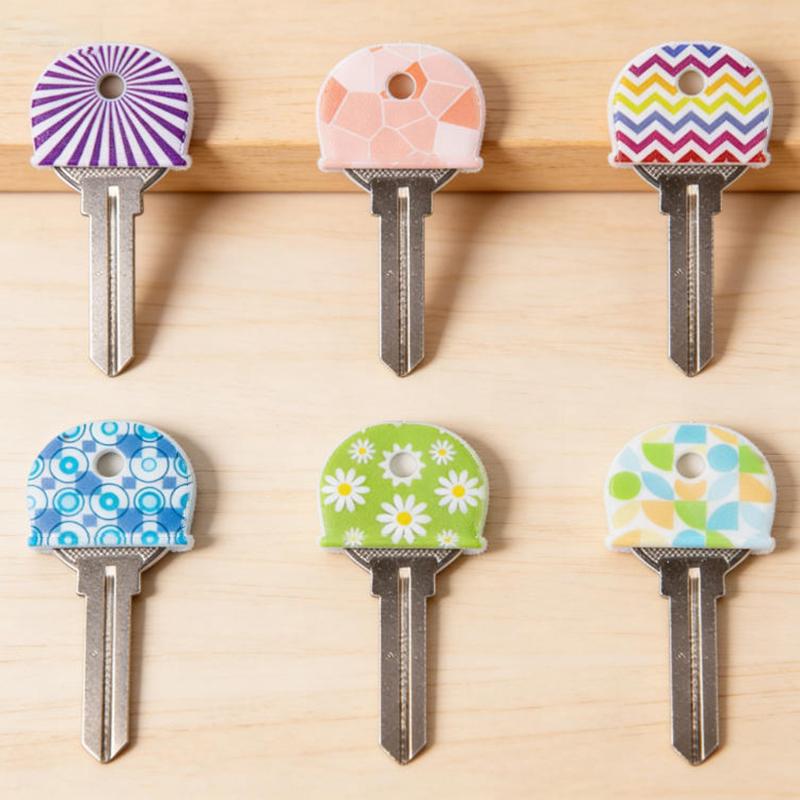 10PCS Silicone Key Identification Tags Anti Slip Protective Key Covers for Home Garage Car Key Organization