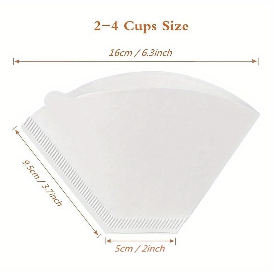 40Pcs Cone Coffee Filters Paper Coffee Coffee Filters 2-4 Cups Disposable Pour Over Drip Paper for Coffer Maker Accessories