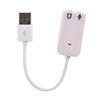 Usb Sound Adapter To 3.5Mm Mini Jack Audio & Microphone Mic For Skype Pc Laptop