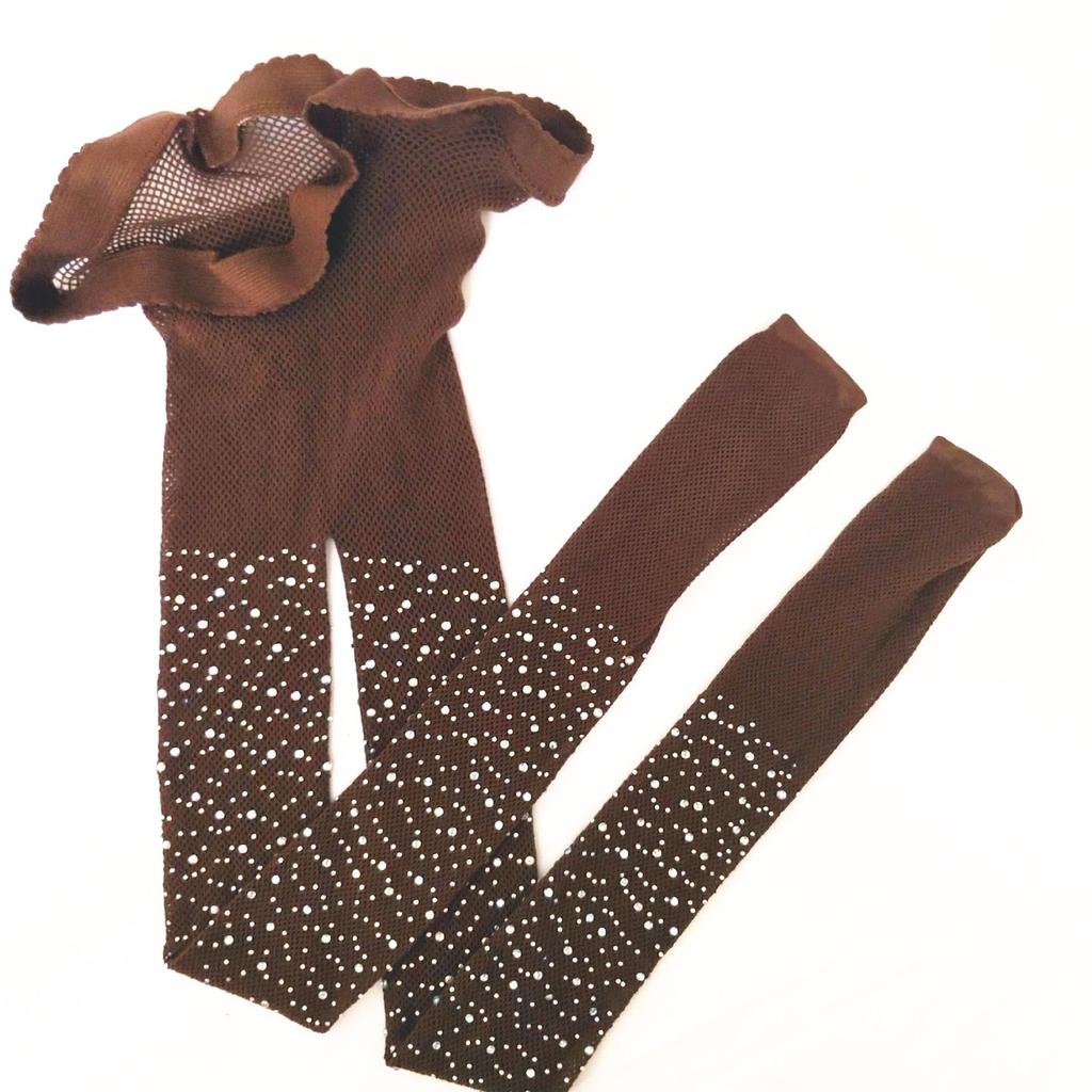 Rhinestone Fishnet Toddler Socks: Fashionable European & American Style