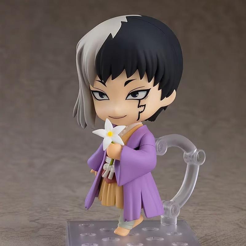Spot Nendoroid 1816 Dr Stone Asagiri Gen Chibi Action Figure Interchangeable Face Pvc Collectible Model Boxed Desktop Decoration