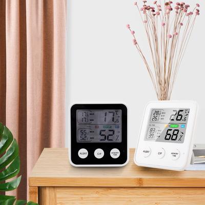Hygrometer Innenfeuchtigkeit mit LCD-Display, Echtzeitüberwachung und Speicherfunktion, Digital & Hygrometer für Innen & Außen