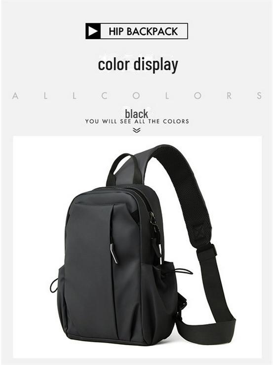 Men's Trendy Lightweight Messenger Bag - Stylish Casual Shoulder Chest Bag with Large Capacity for Commuting