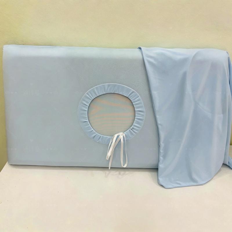 Ice Silk Cooling Pillow Cover Soft Fade-Resistant Elastic Edge Pillowcase Machine Washable for Dorm Bedding