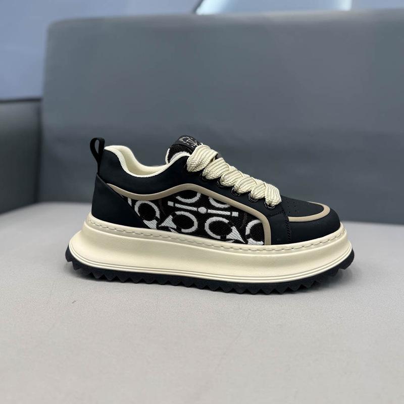 Fashion Mens Shoes 2025 Spring New Light Comfortable Breathable Casual Shoes Fashionable Versatile Thick-Soled Heightening Sneakers Men