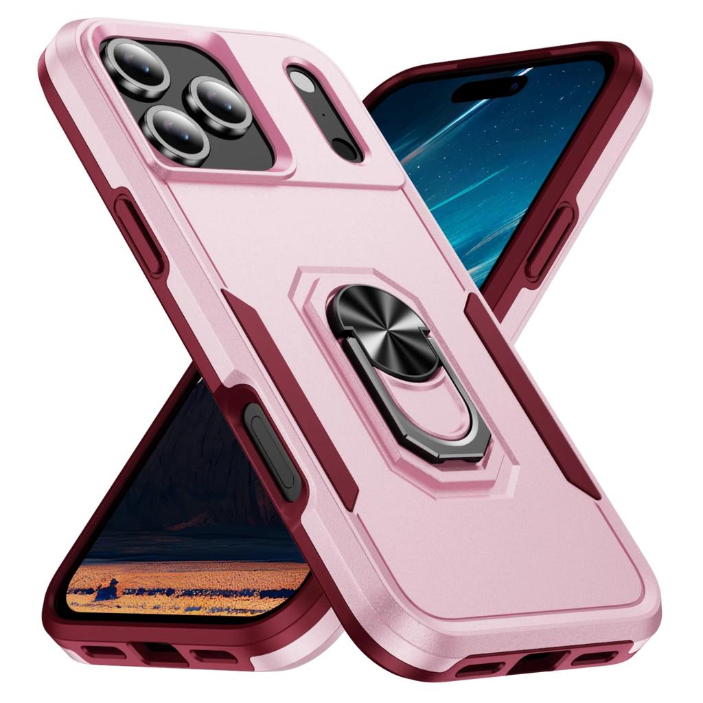 New Metal Stand Military Grade Case For For Iphone 17 Pro Max Armor Cover For For Iphone 17 Air 16 15 14 13 12 11 Pro Max Plus 16e Coque