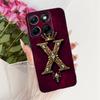 Modische Krone Buchstabenhülle Für Motorola Edge 70 Fusion Weiche Schwarze Silikon-Rückseite Für Motorola Edge70 Fusion 5G Handyhüllen