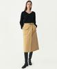 Artid Stitch Point Wrap Skirt_Beige