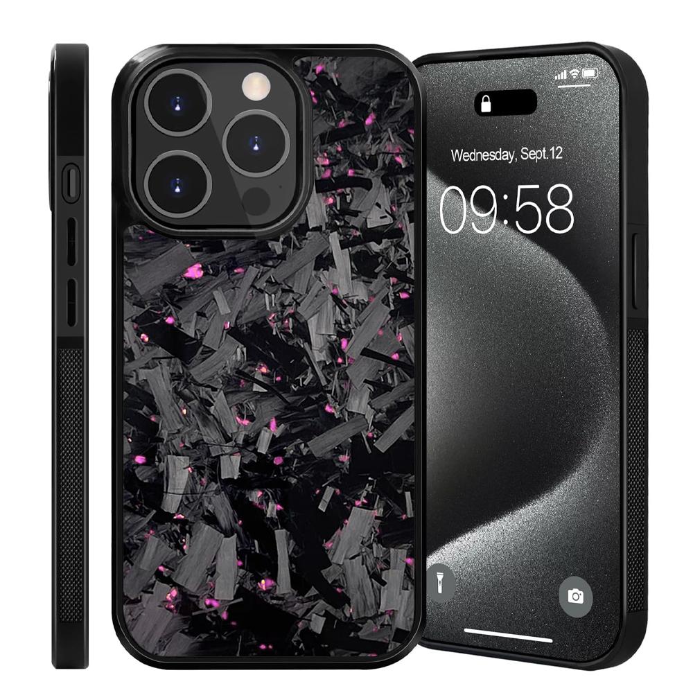 New Magsafe Cases for iPhone 15 Pro Max Real Forged Carbon Fiber for iPhone 16 13 14 12 11 14Plus 13Pro 11Promax Anti-fall Case