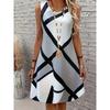 European and American Style 2025 New Fashionable Dress Casual High-quality O-neck Short Sleeved Dress