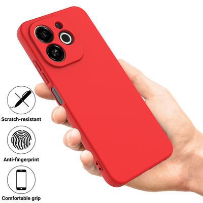 For TECNO Spark 30C 5G/Pop 9 5G Case Liquid Silicone Phone Back Cover with Hand Strap