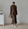 European and American Women's Lapel High Waist Slim Fit Solid Color Buttoned Short Suit Jacket
