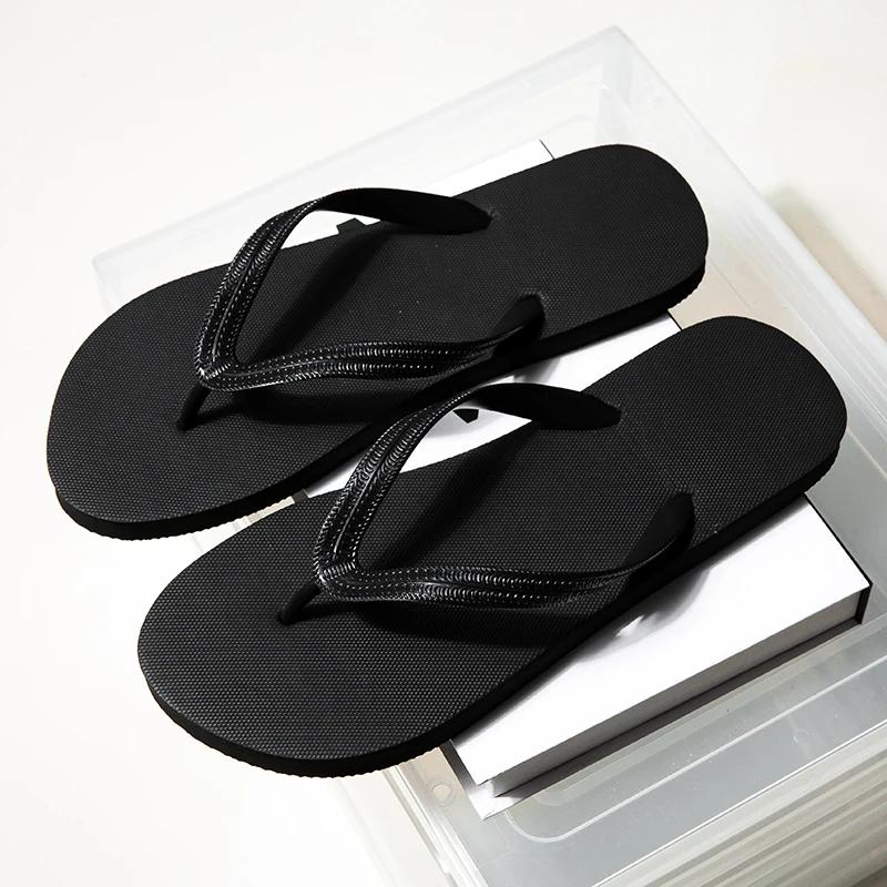 Fashion High Quality Men's Flip Flops Summer Light Beach Slippers Fashion Non-slip Casual Male Sandals Outdoor Black Flip Flop Sandals