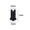 50 Pcs Eyelash Glue Anti-blocking Needle Four-color Embedded New Eyelash Glue Needle Glue Bottle Spout Needle