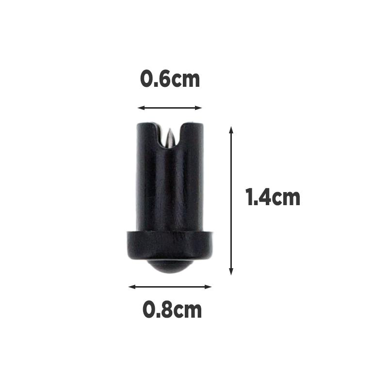 50 Pcs Eyelash Glue Anti-blocking Needle Four-color Embedded New Eyelash Glue Needle Glue Bottle Spout Needle