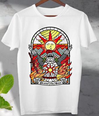 Praise The Sun Tarot  Card Dark Souls Thank God  Online Gaming T-Shirt Top Gift