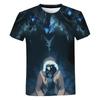 Summer Round Neck 3D Solo Leveling Anime Print Top Fashionable Casual Short Sleeved Men's T-shirts