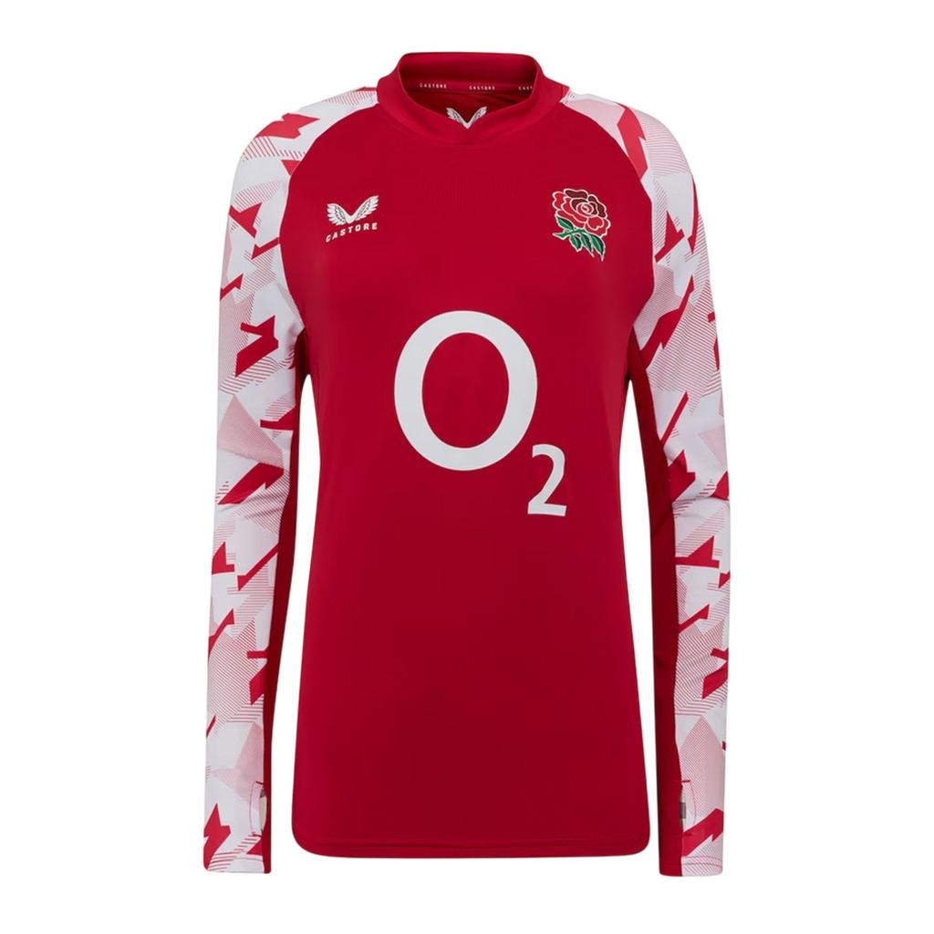 Castore Womens/Ladies England Red Roses Drill Top