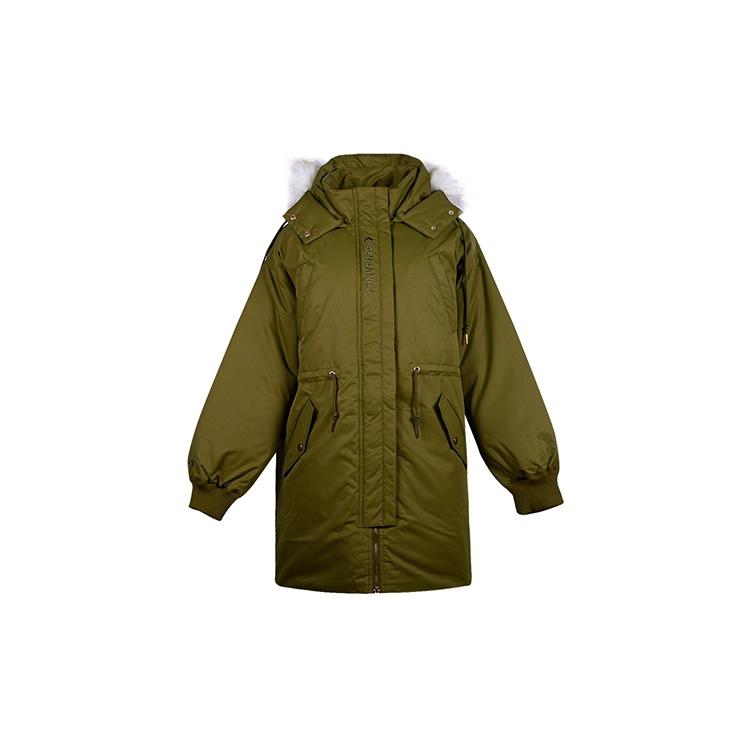(WMNS) Converse Long Down Jacket Asia Sizing Olive Green Women s 10019430-A04 L