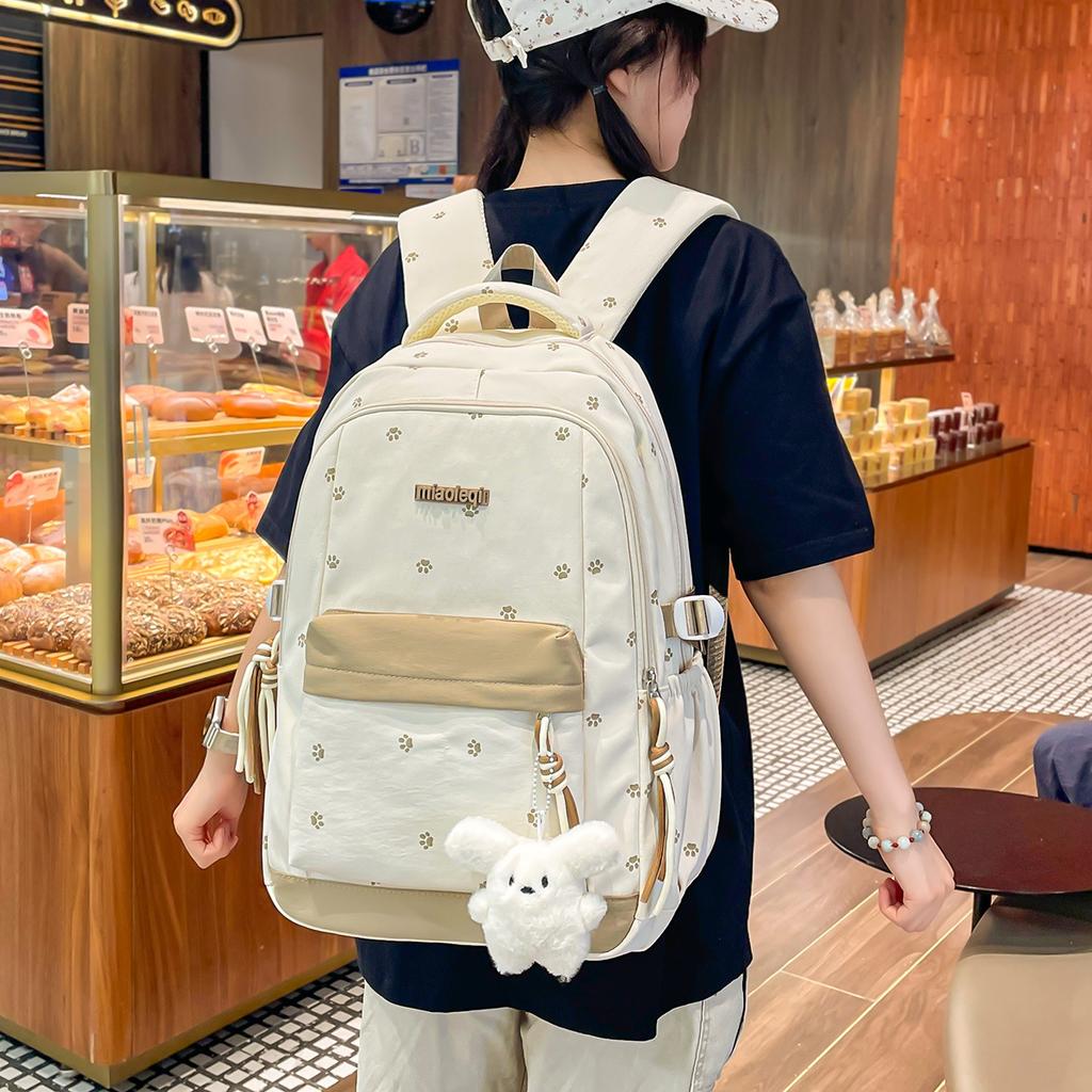 Schoolbag High-value Girl Schoolbag Junior High School Girls High School Students Large Capacity Backpack Primary School Students 3rd To 6th Grade