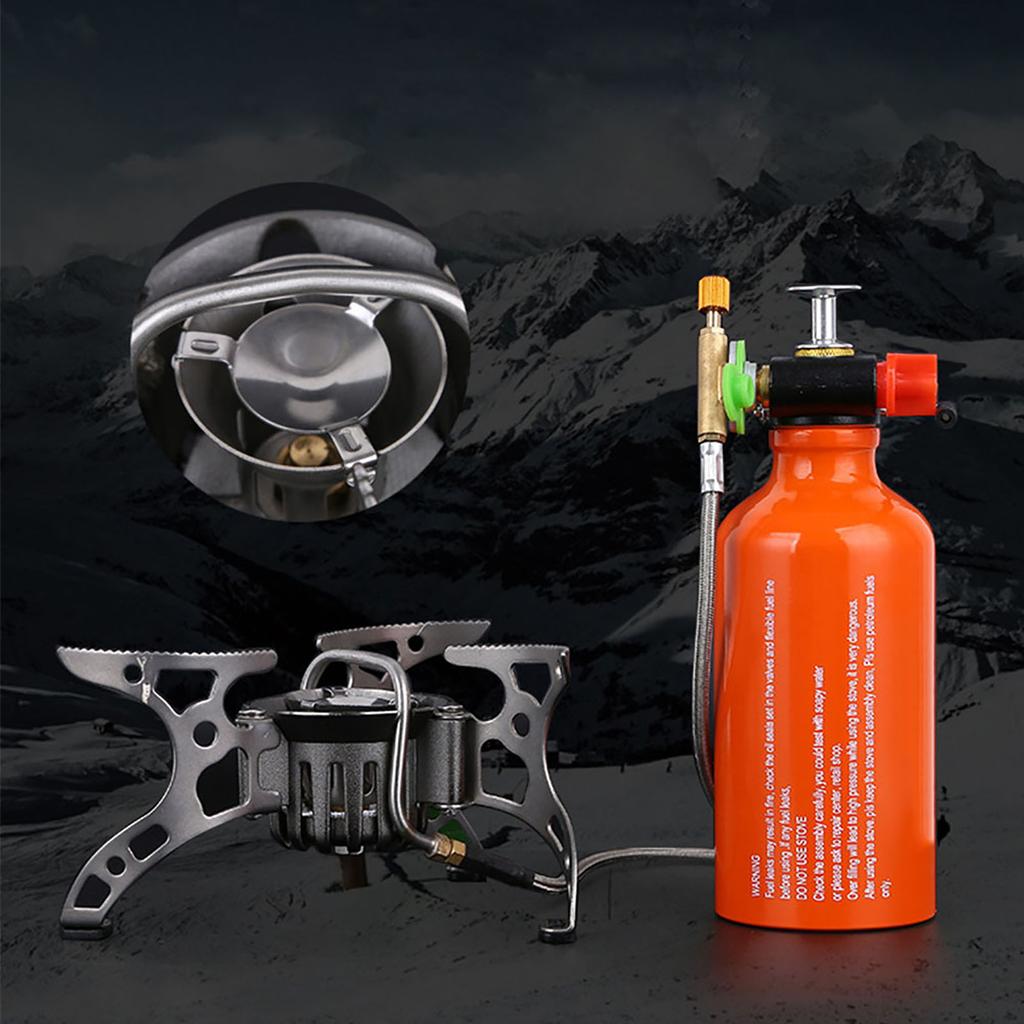 Outdoor Backpacking Furnace Oil Gas Portable Fuel MultiUse Camping Picnic Gas Cooking Stove
