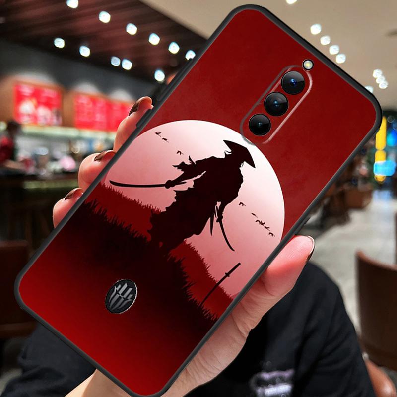 Japan Ninja Samurai Red Sun Case For ZTE Nubia Red Magic 10S 10 8 9 8S 9S 11 Pro Plus 5G 6R 6 7 6S 7S Pro 10 Air Cover