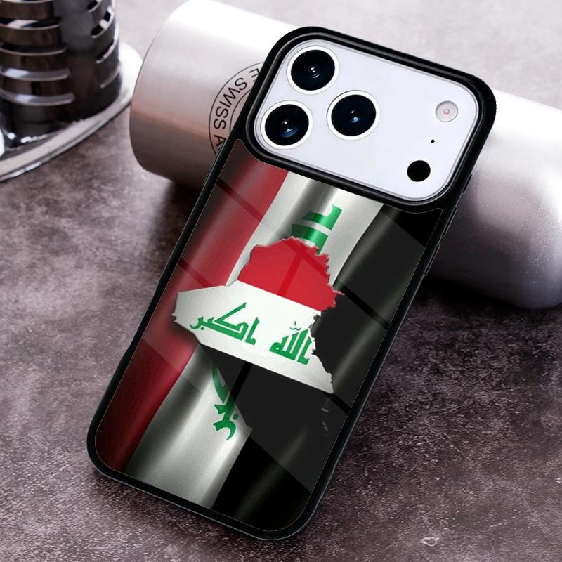 Iraq Flag Phone Case for iPhone 17 16 15 Pro Max Air 14 13 12 11 Plus Shockproof Cover