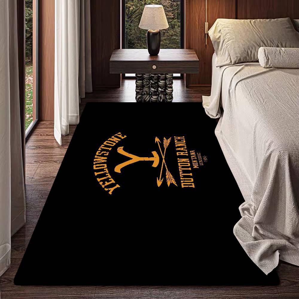 Y-Yellowstone Floor Mat INS Style Soft Bedroom Floor House Laundry Room Mat Anti-skid Household Carpets
