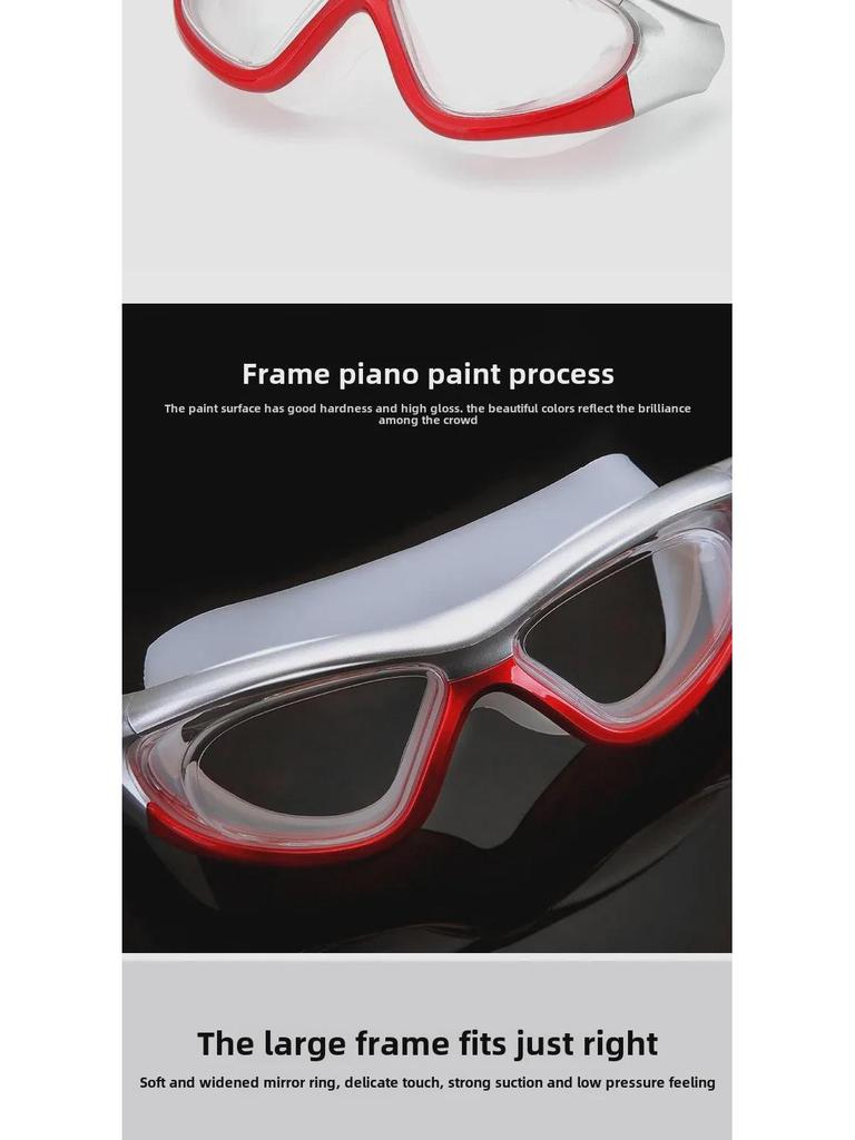 Liku HD Anti-Fog Waterproof Myopia Swimming Goggles - Non-Binding, Unisex, Electroplated.