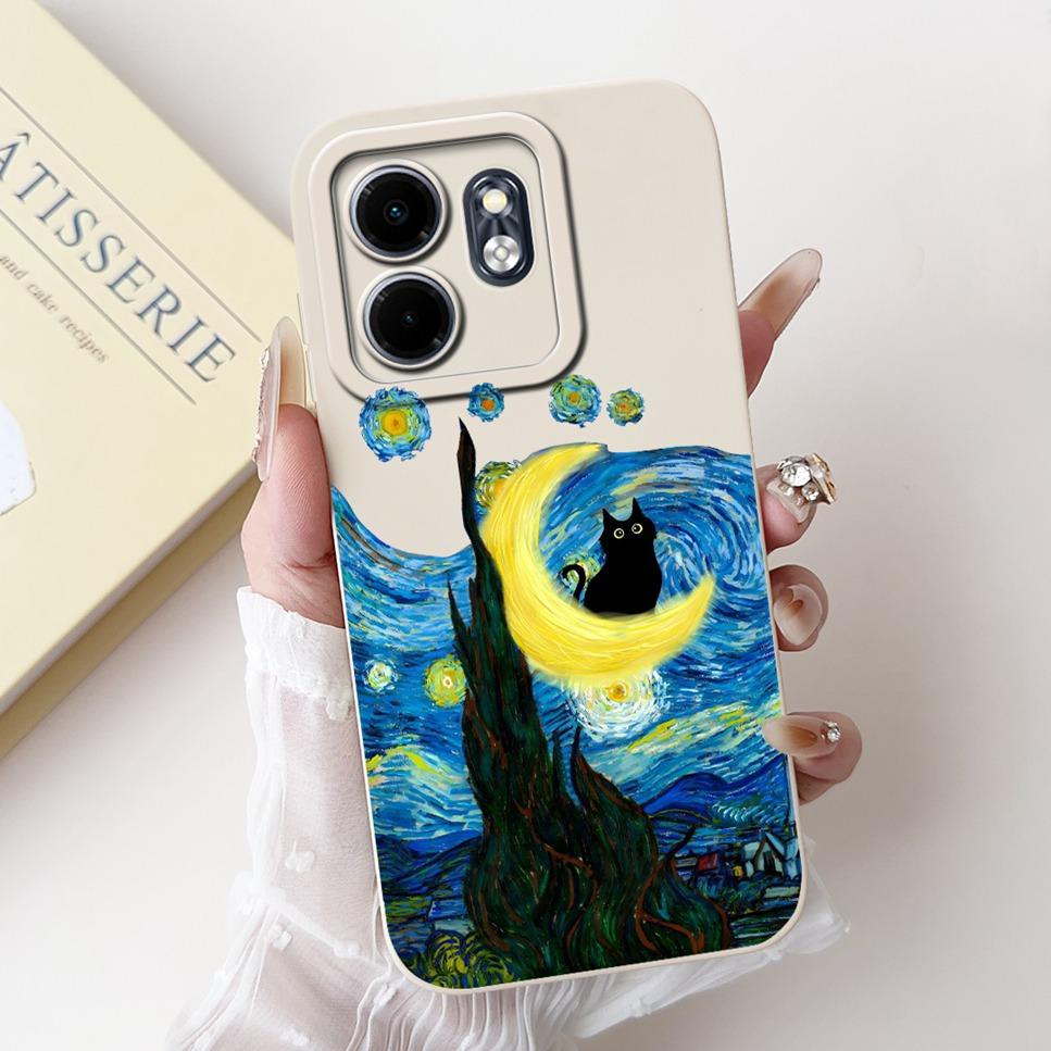 2024 For Infinix Hot 50i Case HoT50i Shock Proof Black Silicone Soft Phone Case For Infinix Hot 50i 50 i X6531 Back Cover Fundas