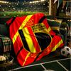 Belgium Football Crest Emblem Blanket Flannel Throw for Sofa, Indoor, Camping, Living Room, Office, Chair, And Bed Soft Birthday Gift
