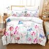 Digital Printing Flowers Bedding Sets Colorful Oil  Adult Bedclothes Quilt Art Duvet Cover Set Single King Queen Size