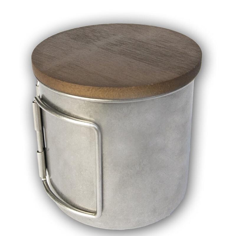 NuFeng Stainless Steel 304 Coffee Can & Retro Folding Cup Set 11*8