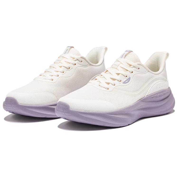Hongxing Erke Manbu 2 Trendy Versatile Shock Absorbing Non-Slip Low-Top Casual Running Shoes Women sneaker White Purple 52125203430-004