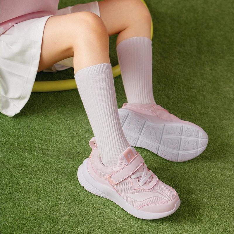 Li Ning Comfortable Low-Top Casual Shoes Kids Sneakers Light-Rose-Pink YKNT148-42