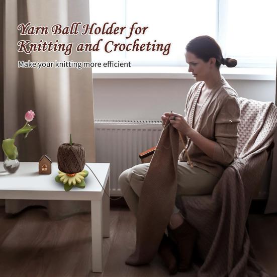 Gerbera Yarn Spinner 3D Printed Monstera Spinning Yarn Holder Winding Tool Tangle-Free Yarn Dispenser for Crocheting Knitting Lovers