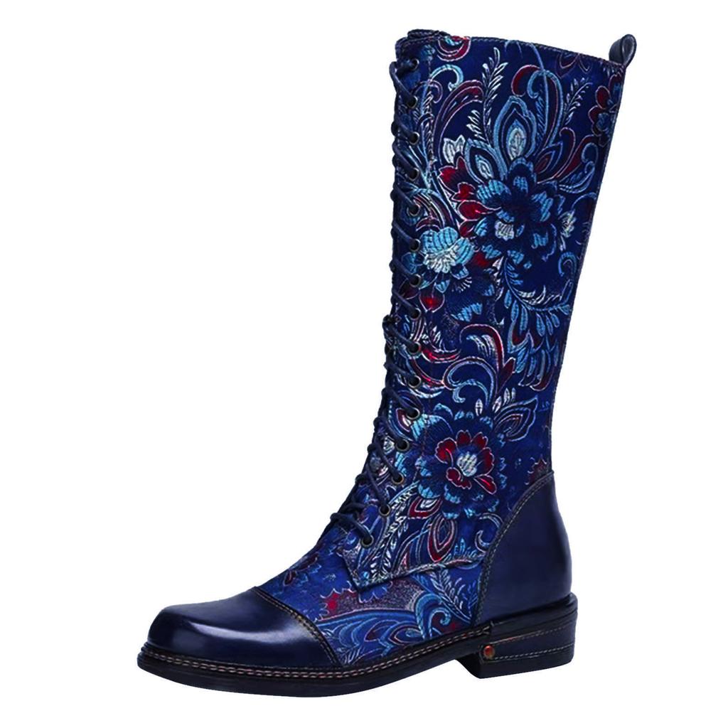 Botas vaqueras para mujeres bordadas florales huecas tótems bordados  comprar a buen precio — entrega gratuita, reseñas reales con fotos — Joom