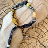 Adjustable Handmade Cloth Floral Necklace Fabric Summer Vacation Fashion Vintage Choker Large Exaggerated Necklace Women Girls