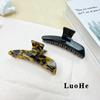 Luohe Korean-Style Tortoiseshell Acetate Shark Hair Clips - Large Curved Claw Clips for Women