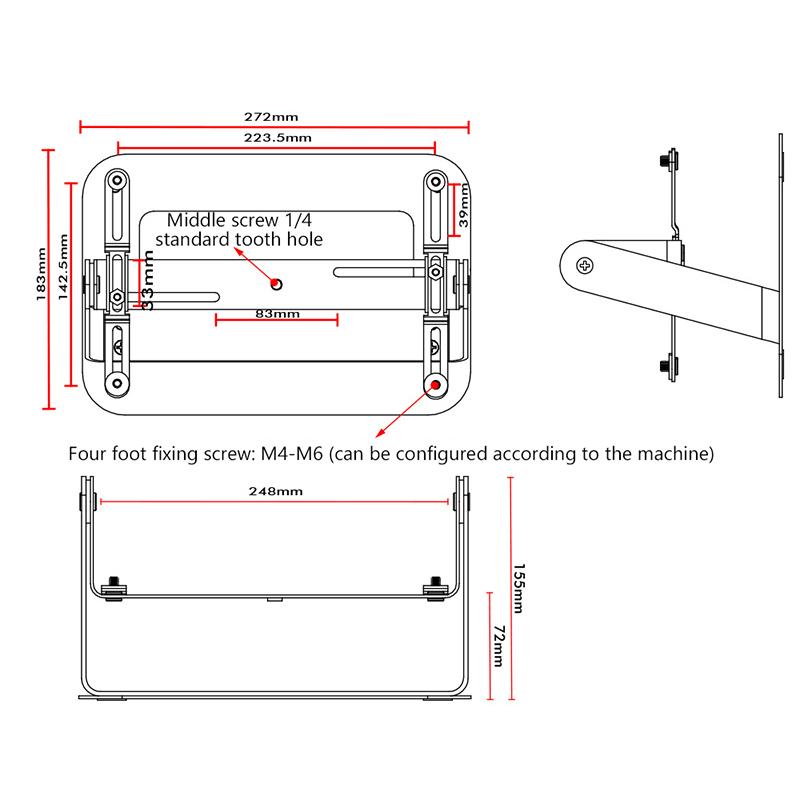 Table Projector Stand Desktop Mobile 360° Multi-Angel Projector Mount Universal Base Bracket For Xgimi Horizon Mijia Mogo