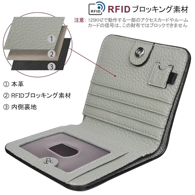 [GADIEMKENSD] Damen Bifold Kartenetui Herren Kompakte und leichte Faltgeldbörse Dünne Mini-Geldbörse Süße Geldscheinklammer Münzleder-Geldbörse RFID-Blockierung Reise