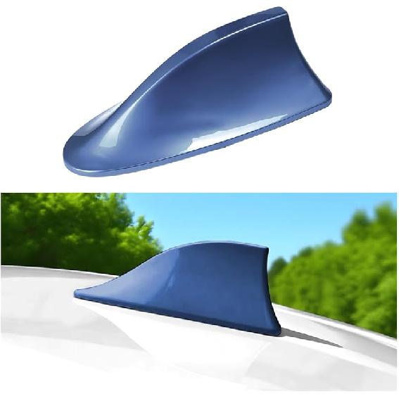 Car Shark Fin Antenna Cover, Top Roof Aerial Base AM/FM Radio Signal Base with Adhesive Tape, Fashionable Automotive Top Decoration Replacement,