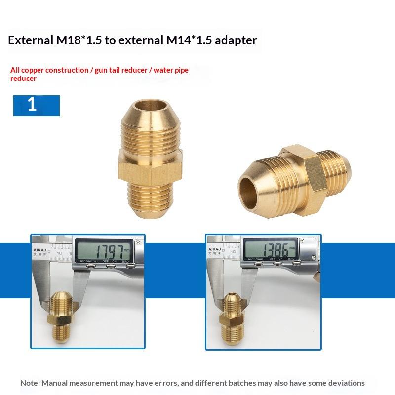 Brass Hose Barb Connector Male to Female Adapter Durable Pipe Fitting for Water Gas Air Tubing Applications